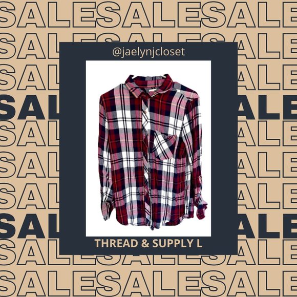 Thread & Supply Tops - Thread and Supply Women’s Oversized Flannel -- FINAL SALE PRICE
